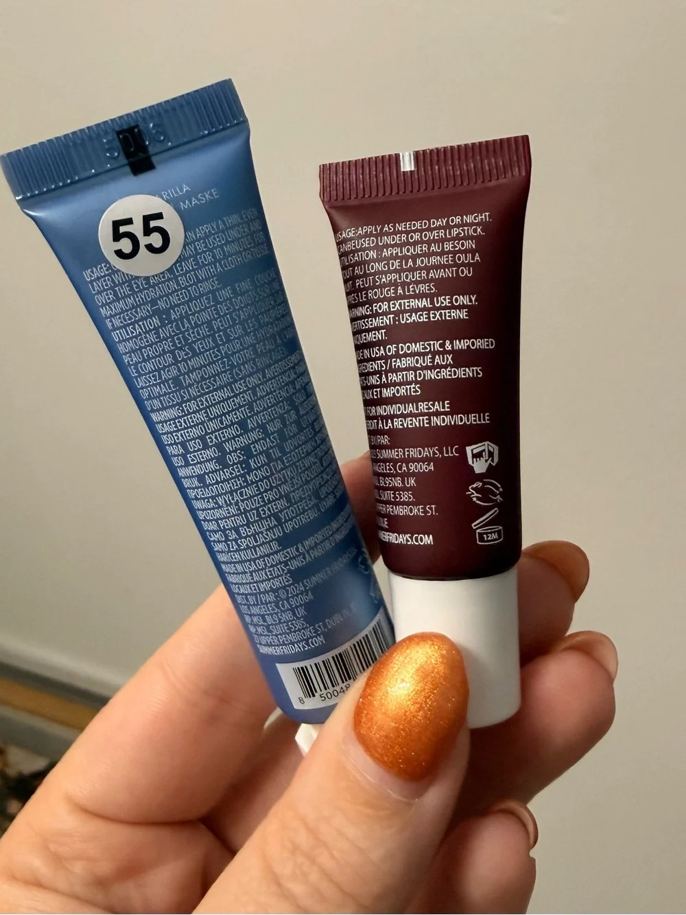 Summer Fridays DUO - Lip Butter Balm Brown Sugar (Brown) and Travel Jet Lag Mask